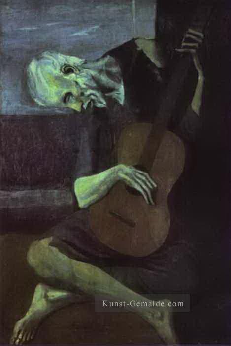 Der alte Gitarrist 1903 kubist Pablo Picasso Ölgemälde